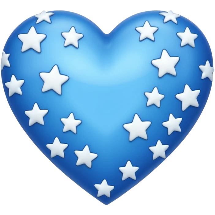 can you generate a blue heart with stars emoji