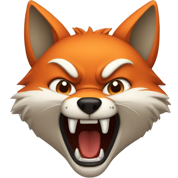 angry fox emoji