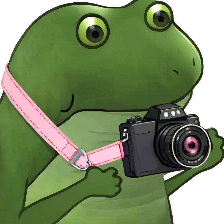 Baby pink camera emoji