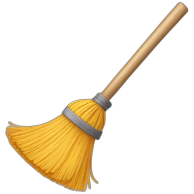 a broom emoji