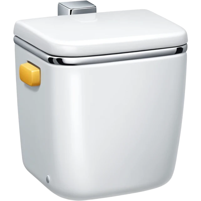 Toilet tank with flush button emoji