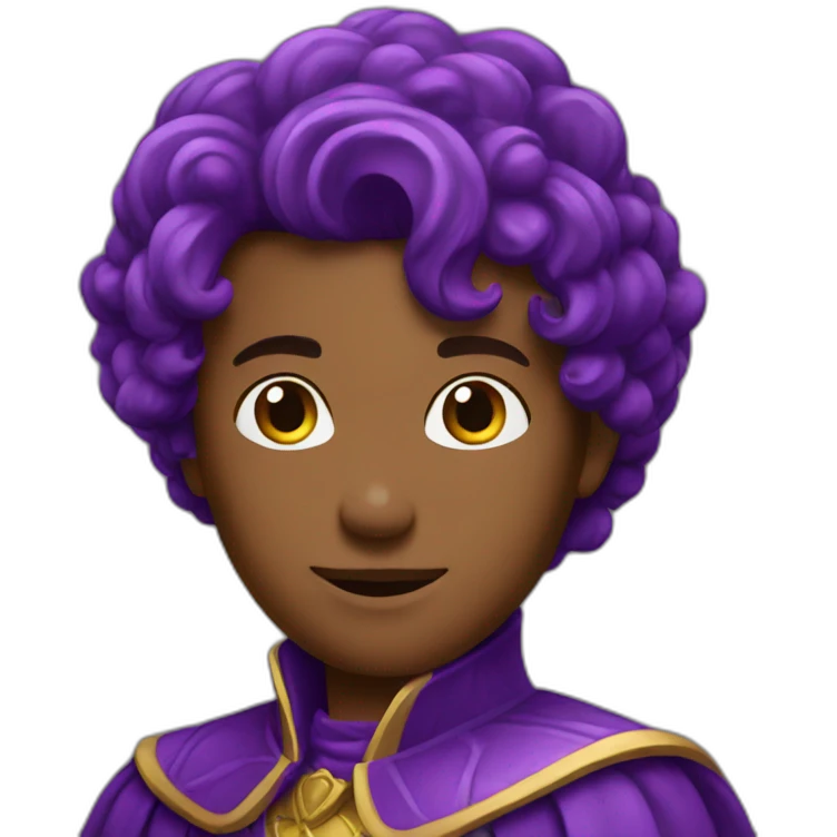 young purple grape prince emoji