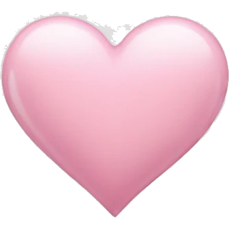 Light Pink heart emoji