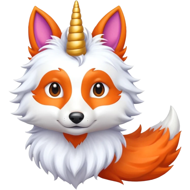 unicorn fox hybrid emoji