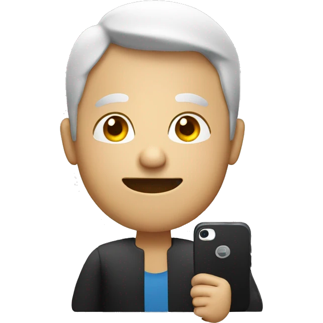 person whit mobilephone emoji