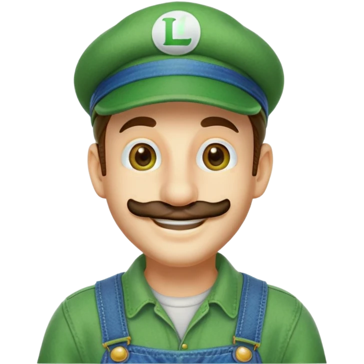 Luigi from Mario Bros emoji