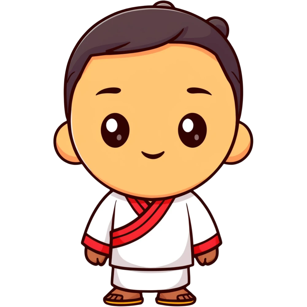 Person with Chinese appearance, darker skin tone, and narrow eyes, friendly expression emoji