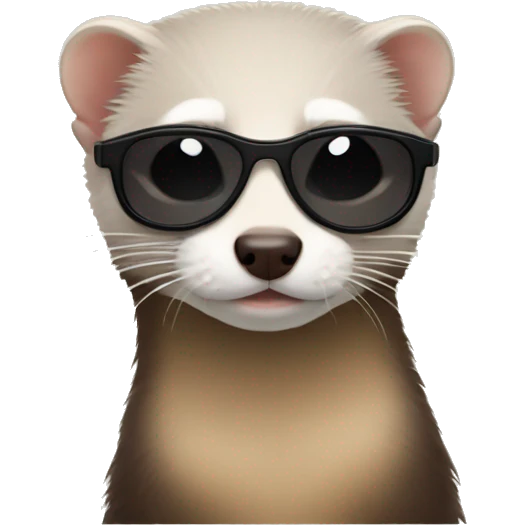 Ferret with sunglasses emoji