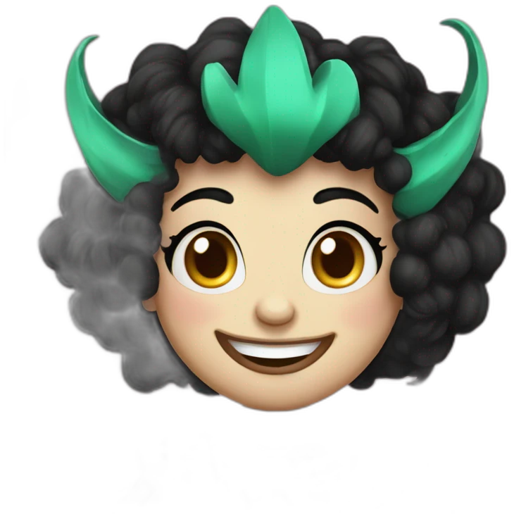 pomni amazing digital circus jester black hair cartoon gooseworx emoji
