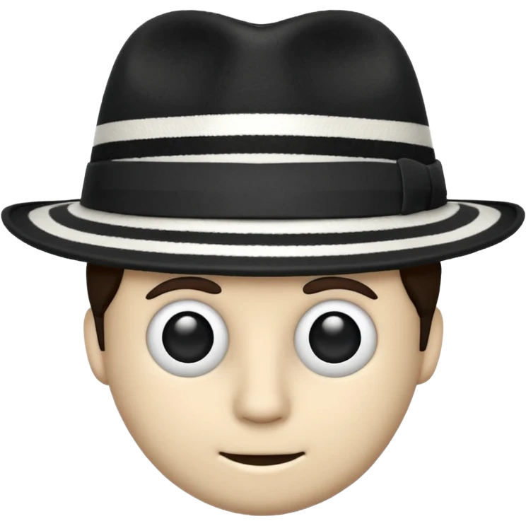 striped Fedora emoji