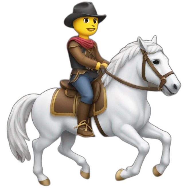 lwandowski riding a horse emoji