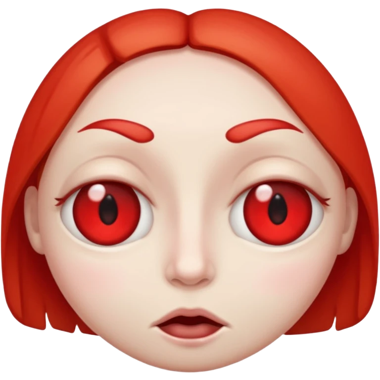face with puffy, bloodshot eyes, droopy eyelids emoji