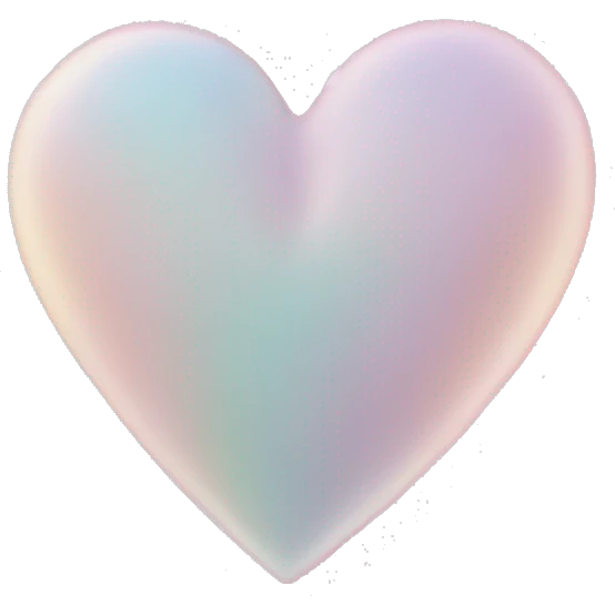 Light pastel heart emoji