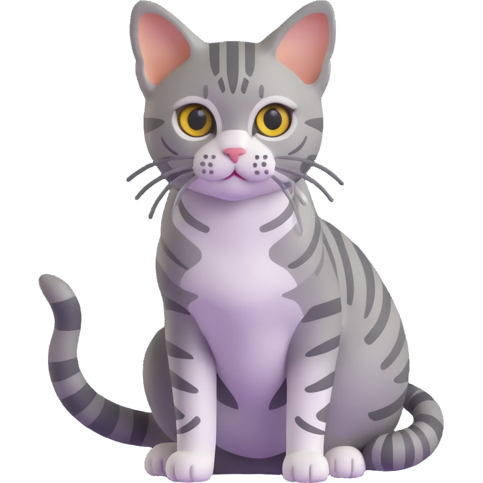 American Shorthair tabby cat emoji