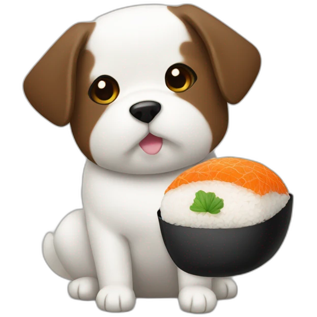 Onigiri-dog emoji