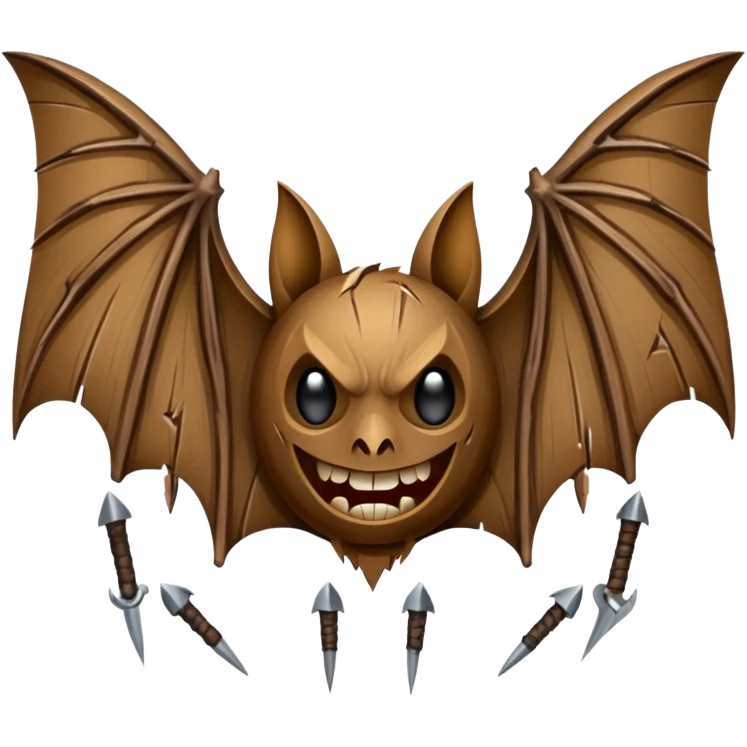 Bat with nails in it emoji
