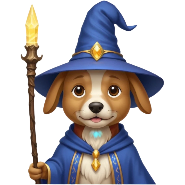 Dog wizard emoji