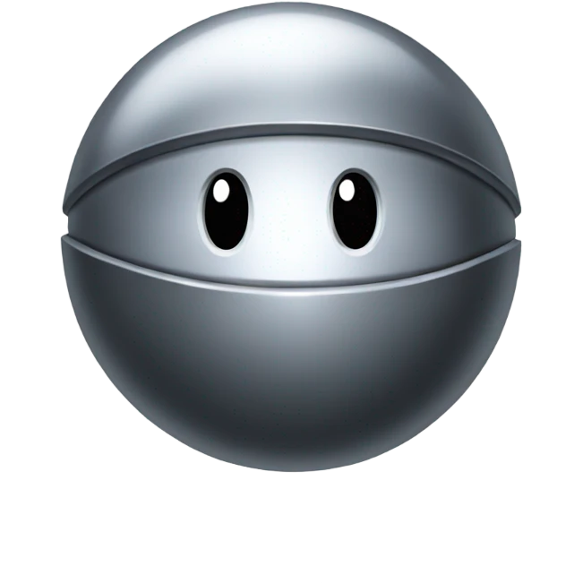 Metal Kirby ball emoji