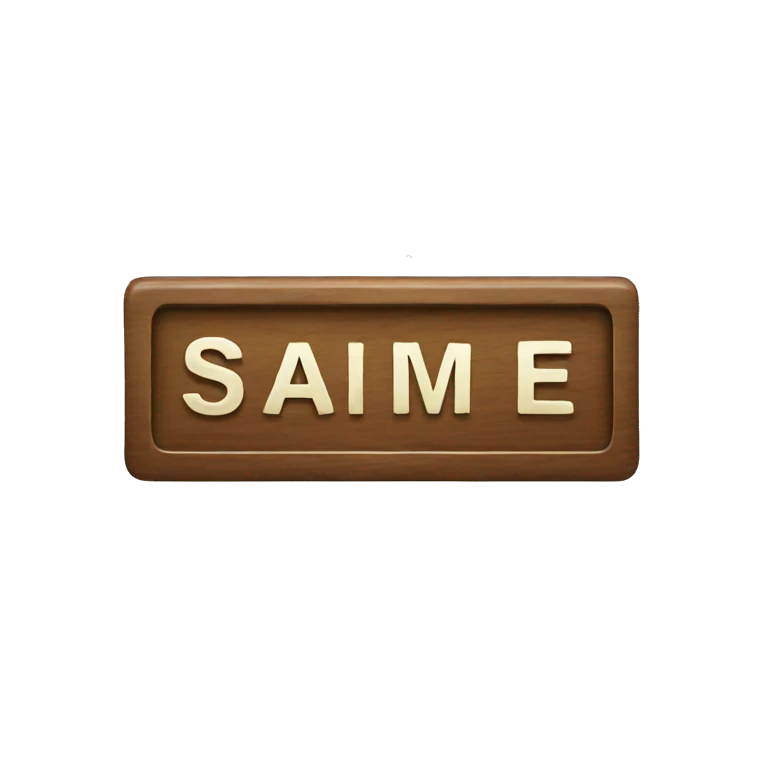 Name plate emoji