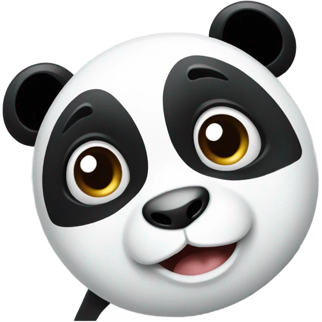 Panda rolling eyes emoji