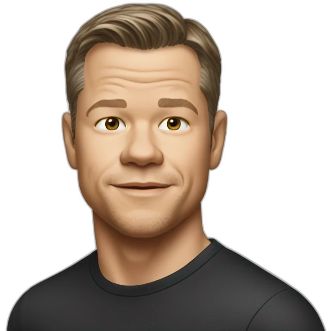 Matt Damon　playing pianm emoji