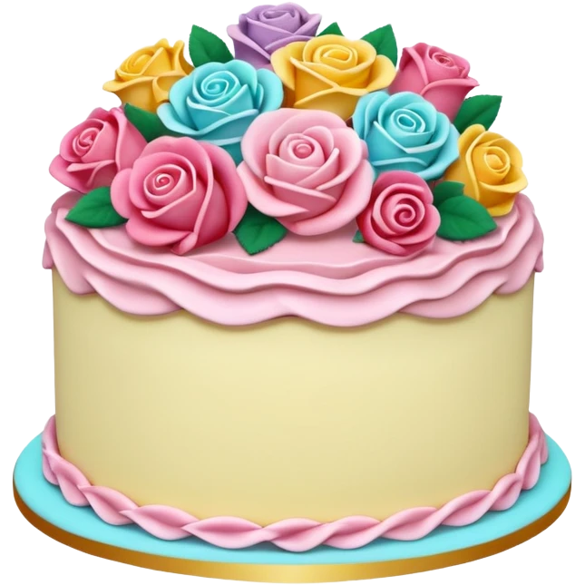 floral cake emoji