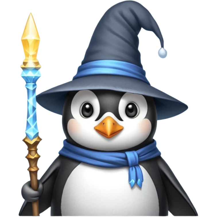 Penguin Wizard emoji