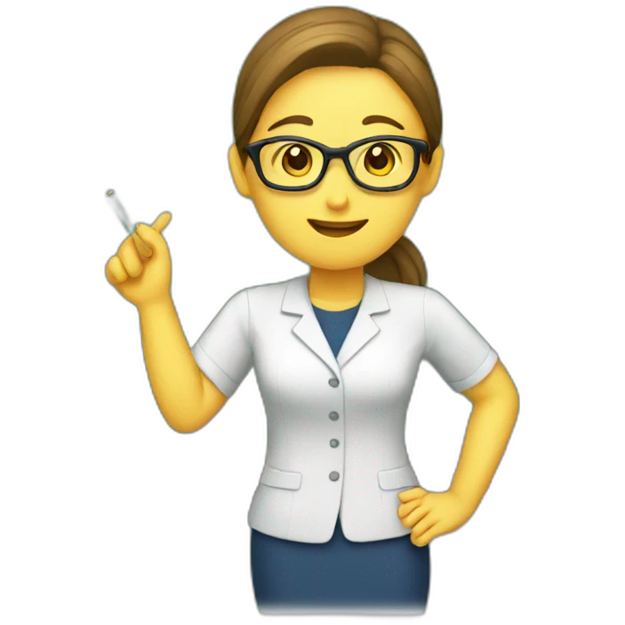 Teacher teaching a class emoji