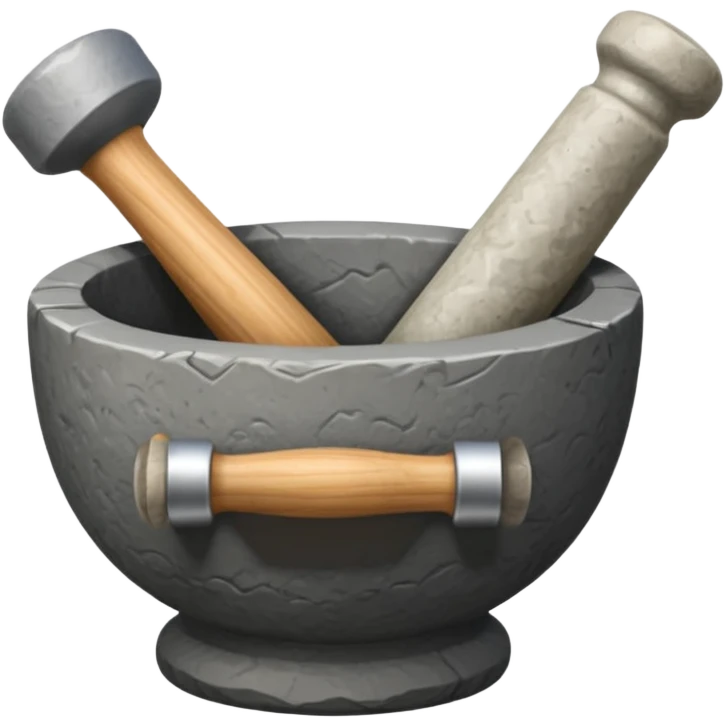 stone mortar and pestle emoji