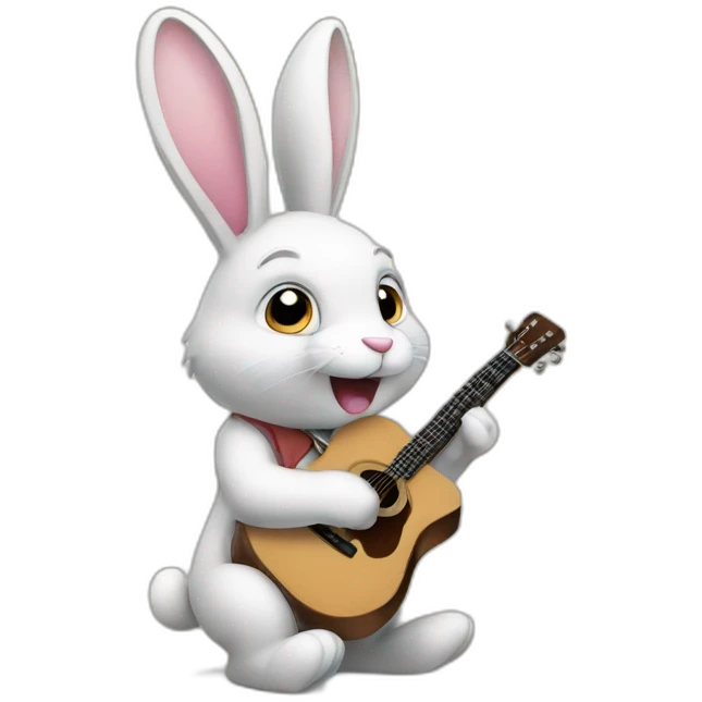 Lapin chanteur emoji