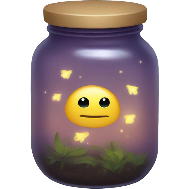 a jar of fireflies emoji