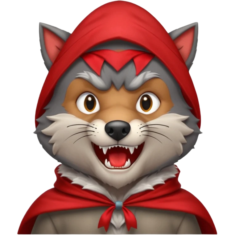 the Big Bad Wolf in the story of Little Red Riding Hood emoji