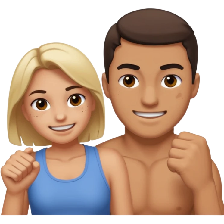 A girl beat his bf emoji