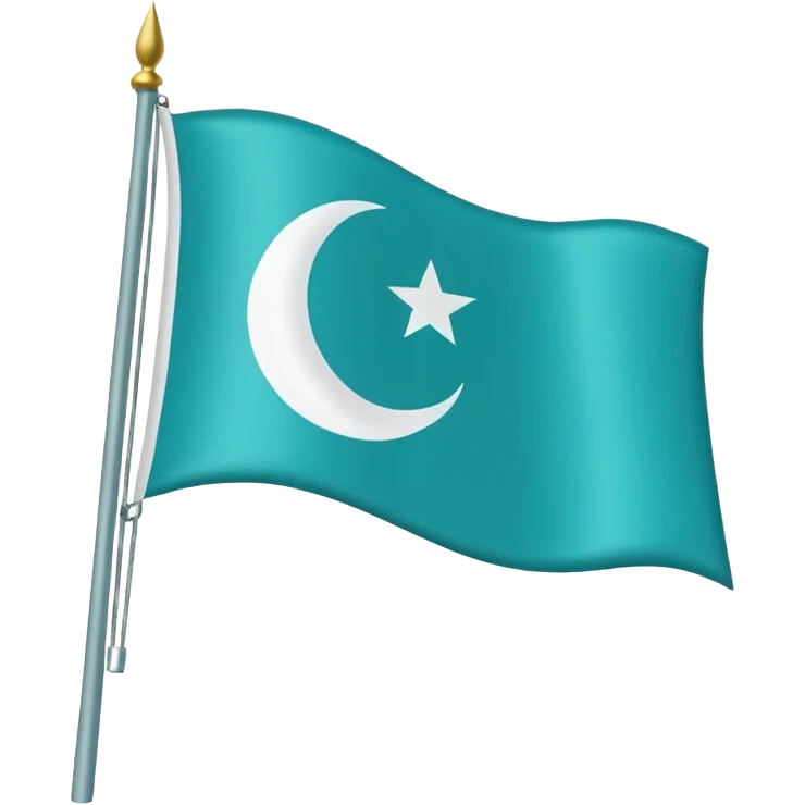 Turkuaz renginde türk bayrağı yapar mısın. Bayrak. I want to flag. 🇹🇷 Like this but turquoise. İt's must be turquoise  emoji
