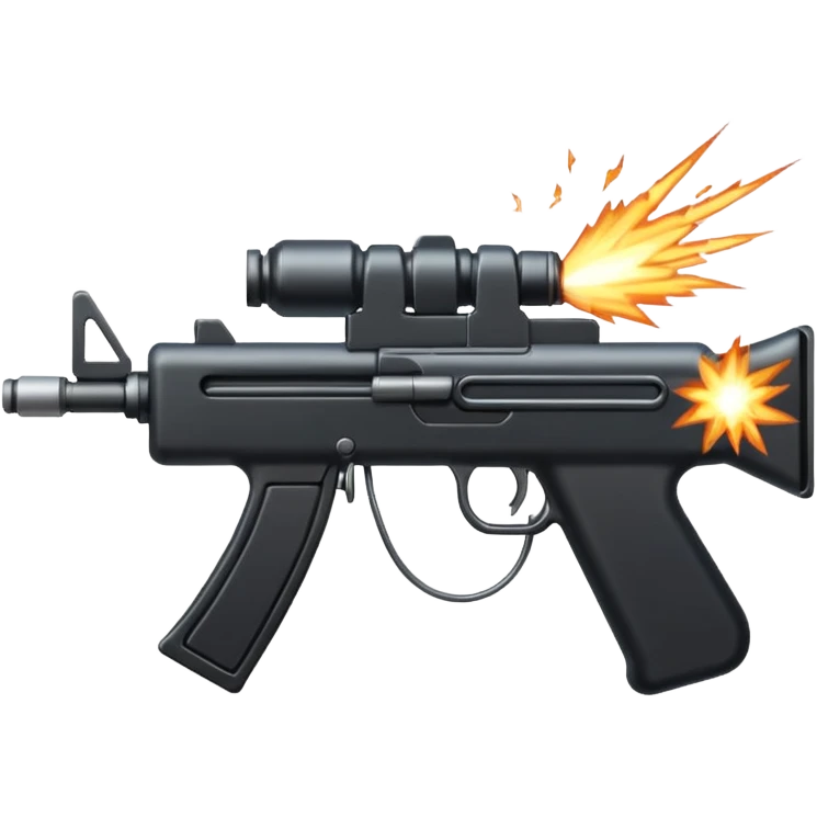 machine gun firing emoji