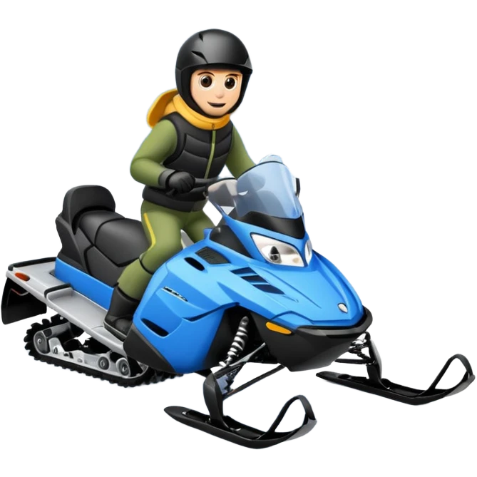 Snowmobiling adventures  emoji