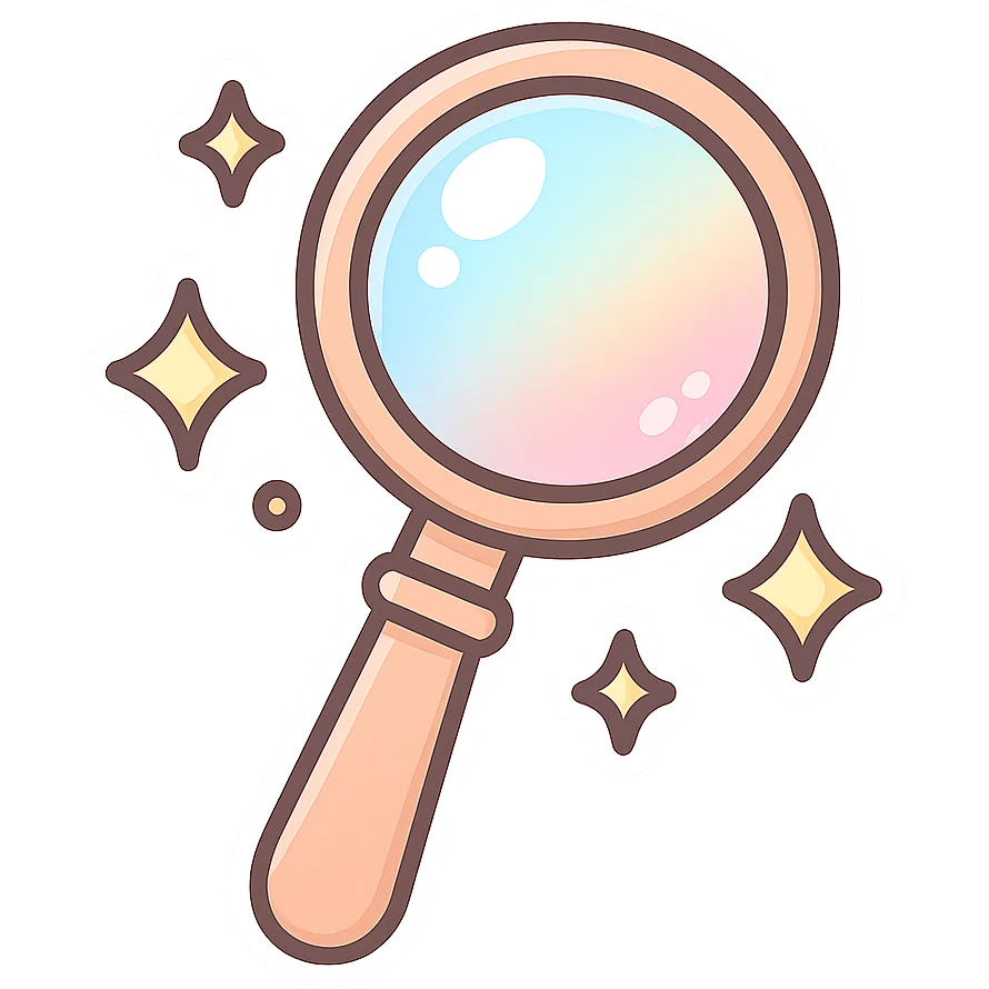 chibi sticker-style bubble wand with sparkles, cute and exaggerated emoji