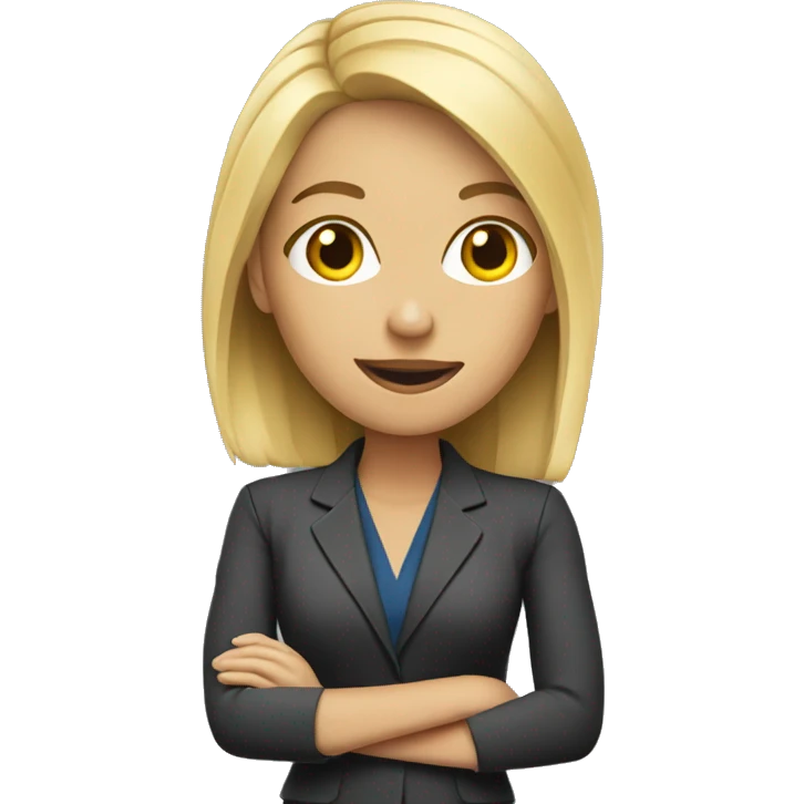 blonde female news reporter  emoji
