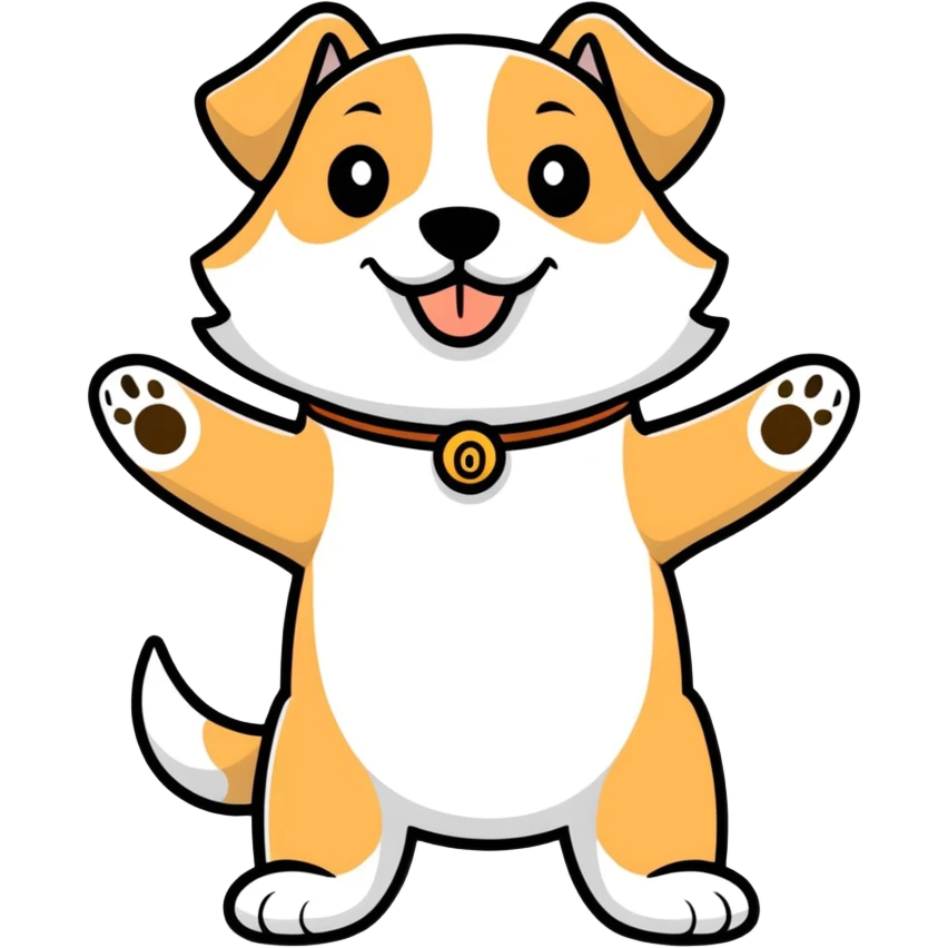 Dog wants belly rubs emoji