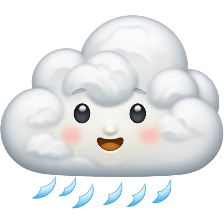 cloud blowing wind emoji