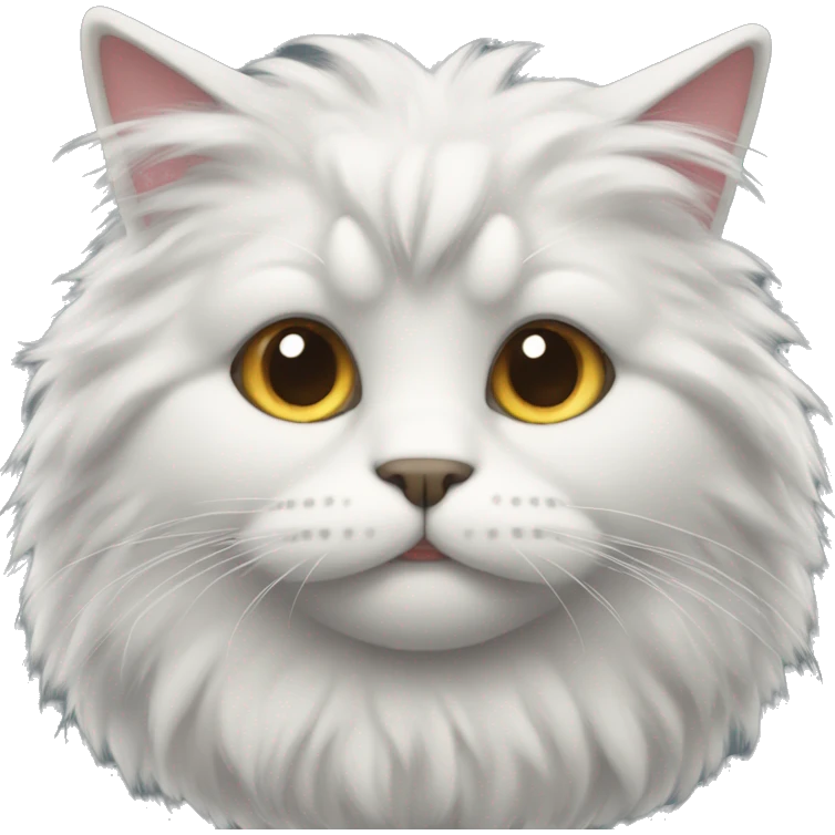 Very fluffy cat emoji
