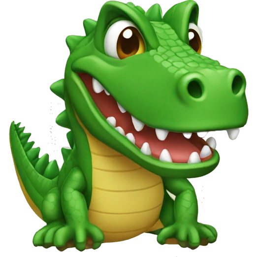 Cocodrilo enfadado  emoji