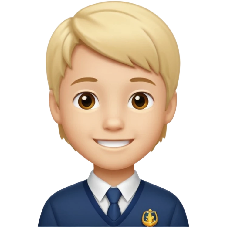 Little nice boy straight a student emoji