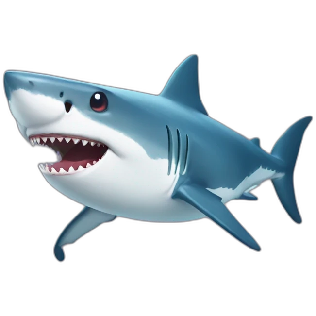 Shark smiling emoji