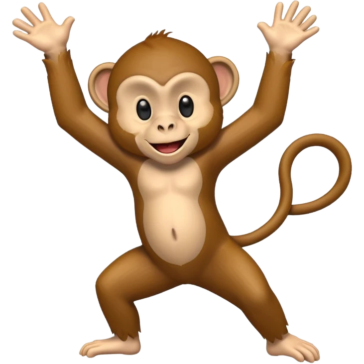 A monkey dancing emoji
