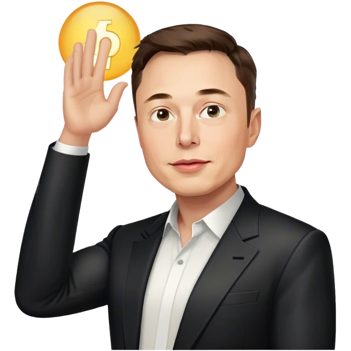 elon musk saluting emoji