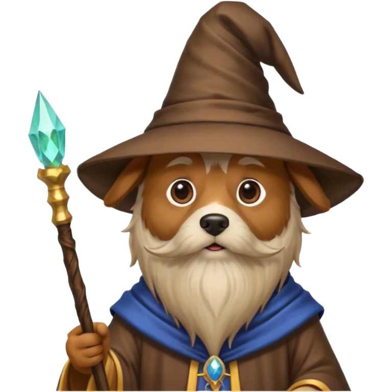 Dog wizard emoji
