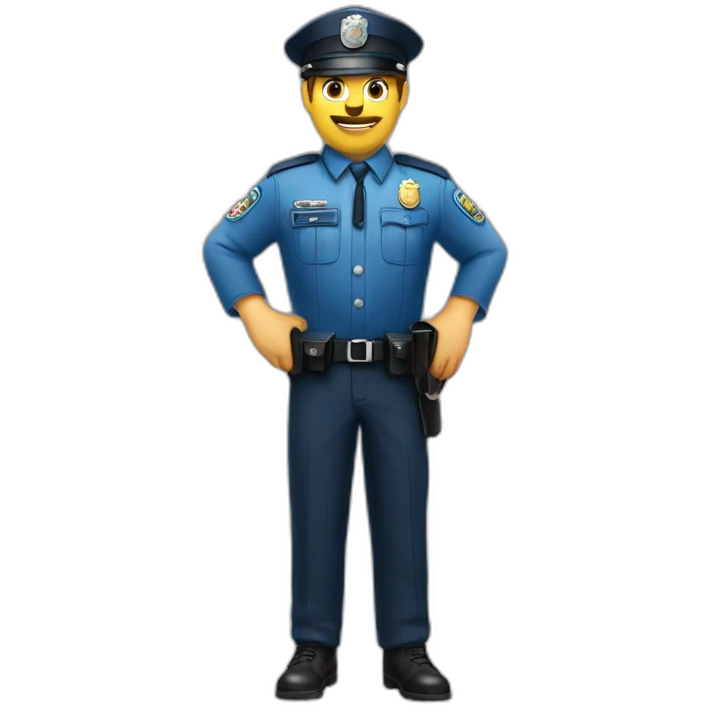 un policier français emoji