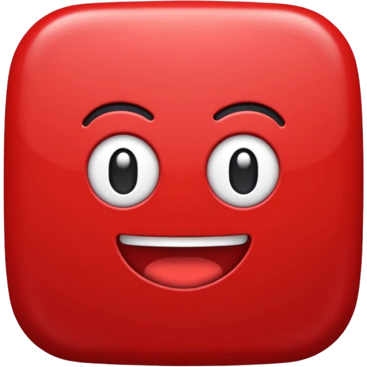 Crie um emoji da logo do YouTube para mim emoji