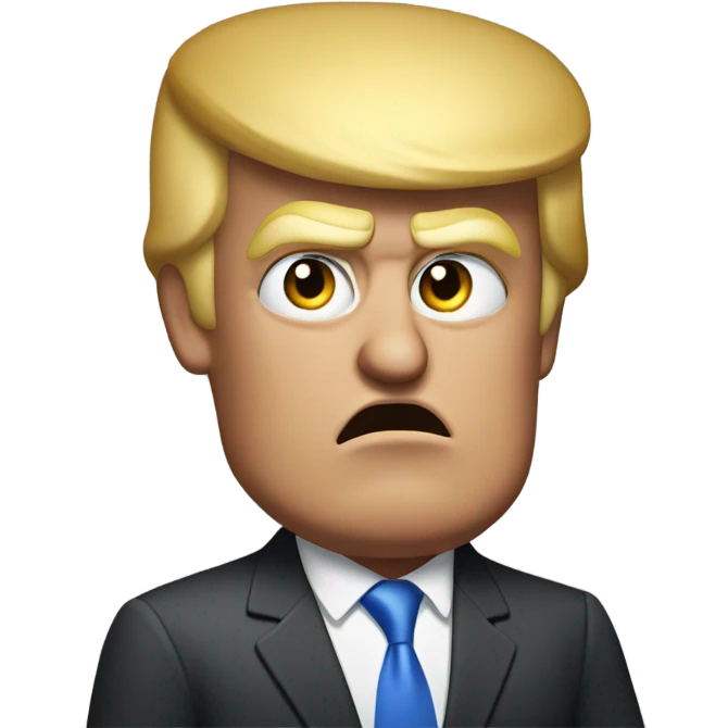 Trump right before he is about to say fired emoji